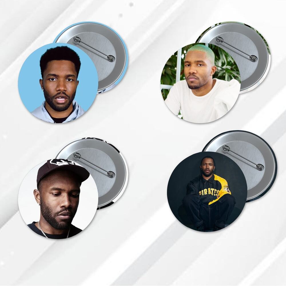 Frank Ocean 1.5 Inch Pinback Buttons Pop Music Artist Rapper Stocking Stuffer
